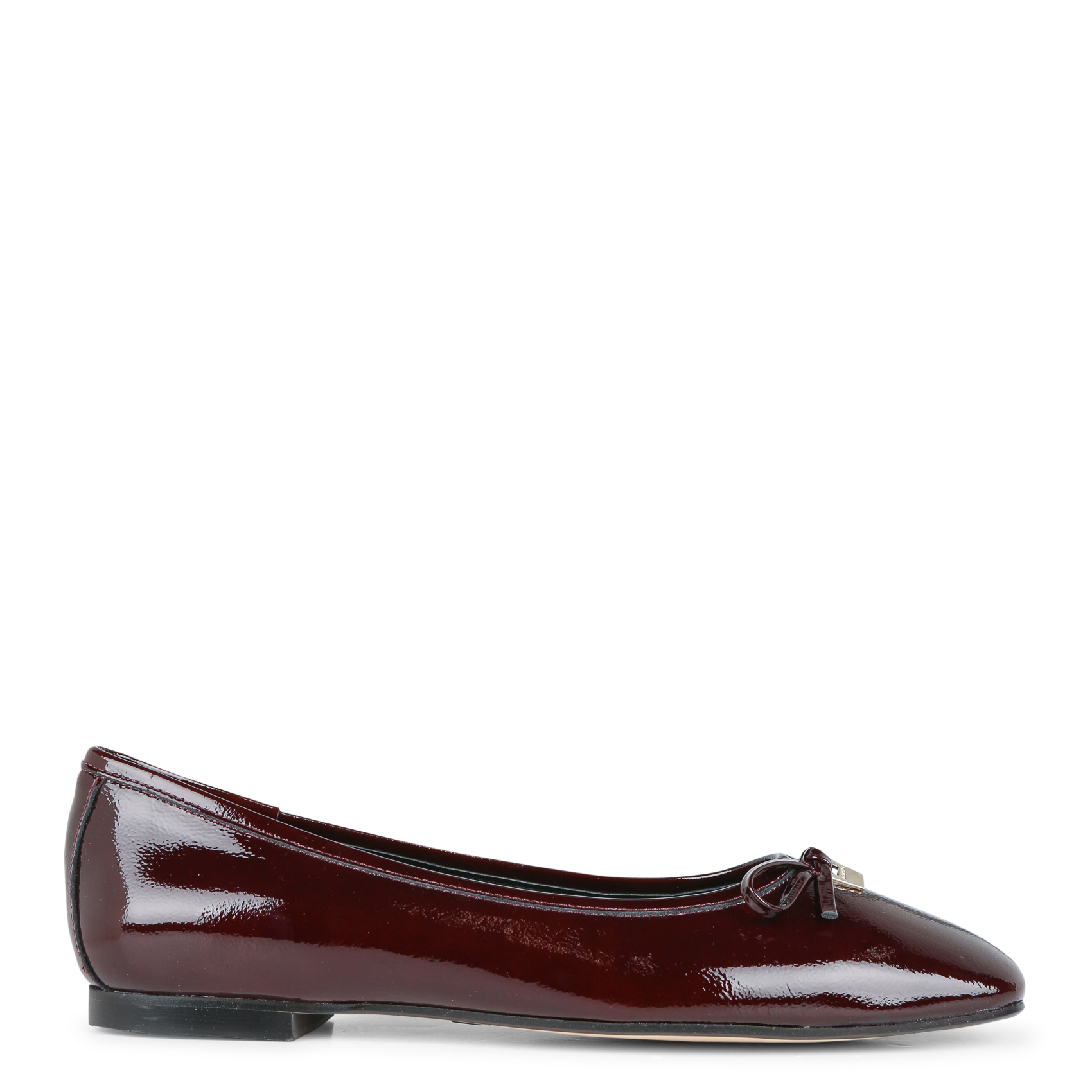VIRTUOSE - Ballerines en cuir vernis | Marron