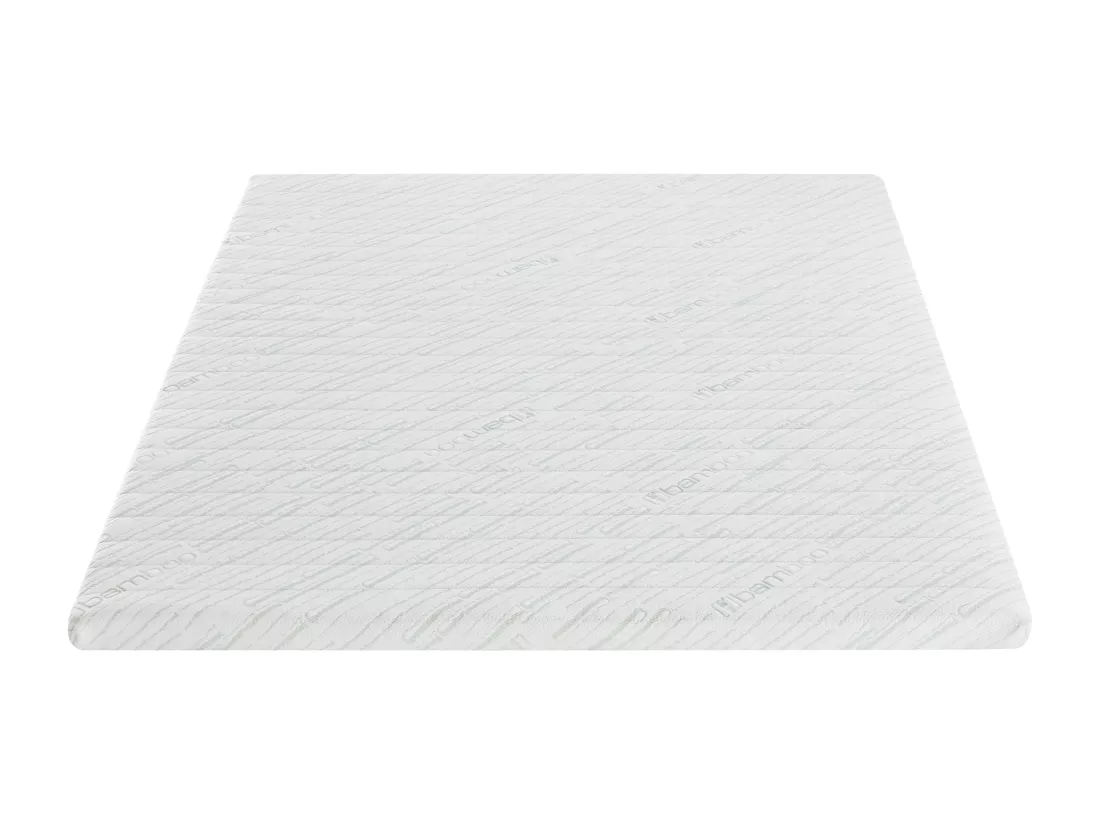 Surmatelas 160 x 200 cm mémoire de forme coutil bambou ép.5cm - LUFFY de NATUREA