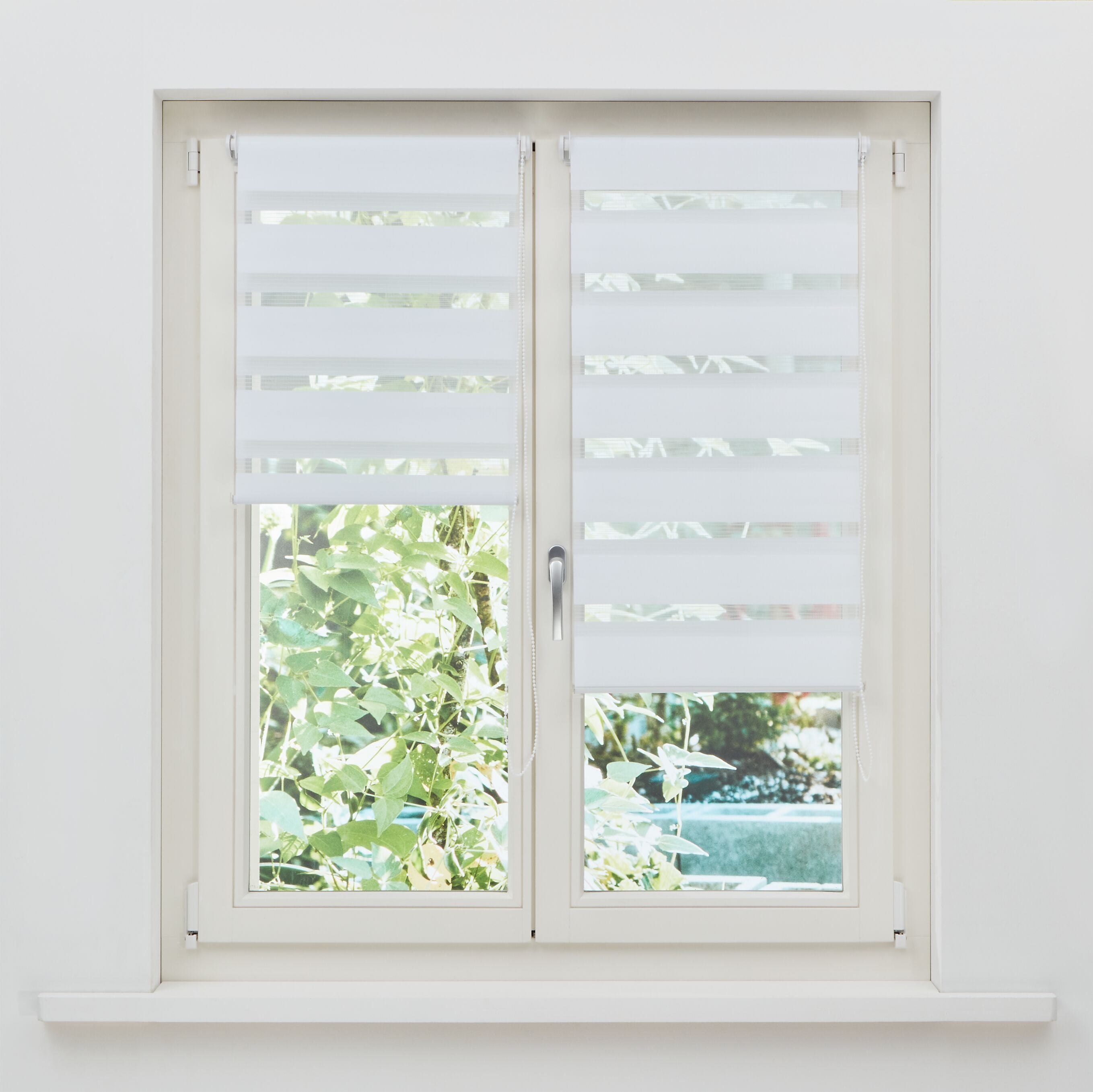 DOUBLE STRIPE Rollo - Weiss / B: 40.0 cm x H: 130.0 cm