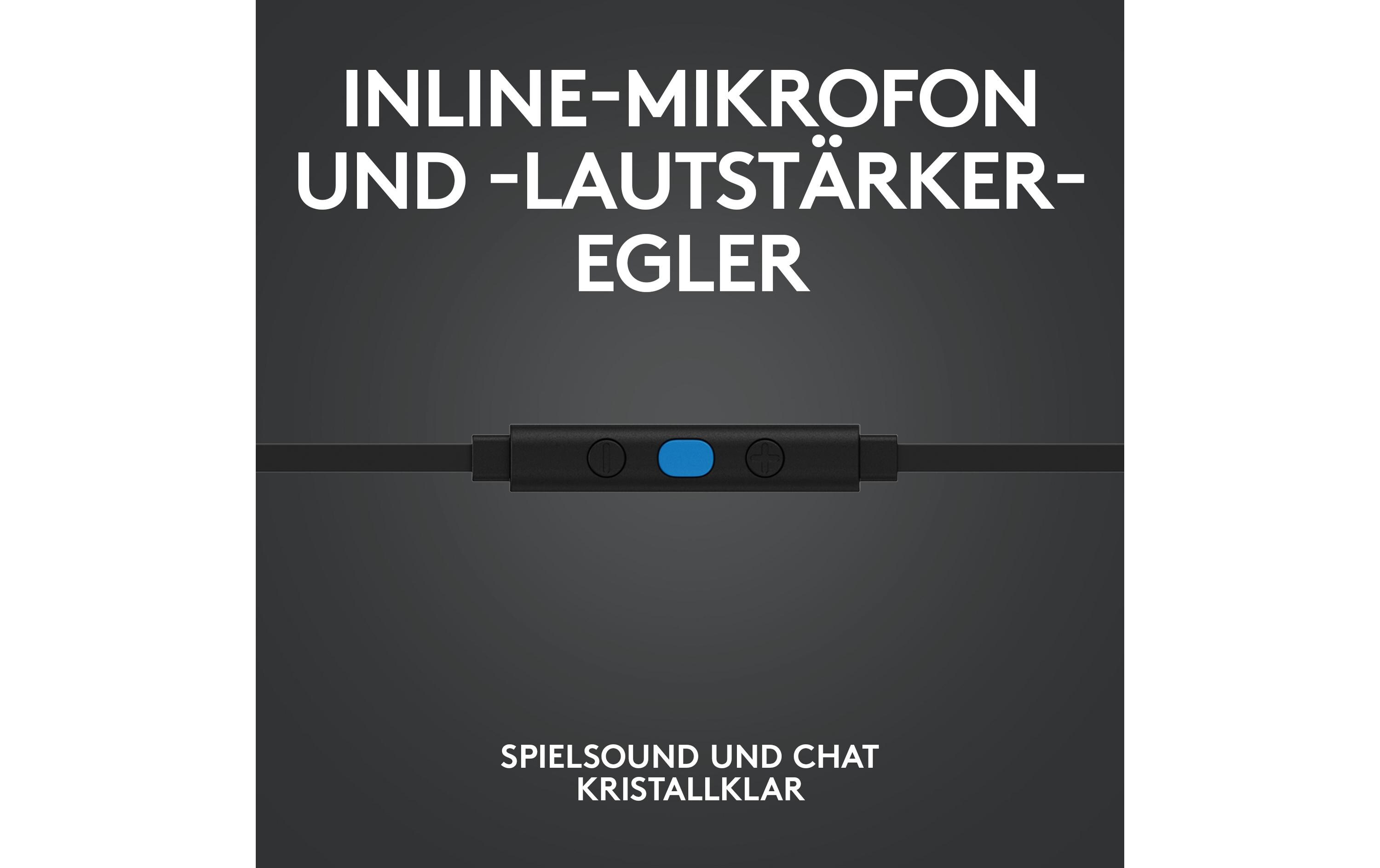 Headset G333 Gaming SchwarzGaming-Ohrhörer für klare Kommunikation auf PC, Konsolen und Mobilgeräten