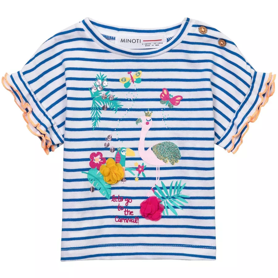 MINOTI T-Shirt und Leggings im Set WeißHellblau