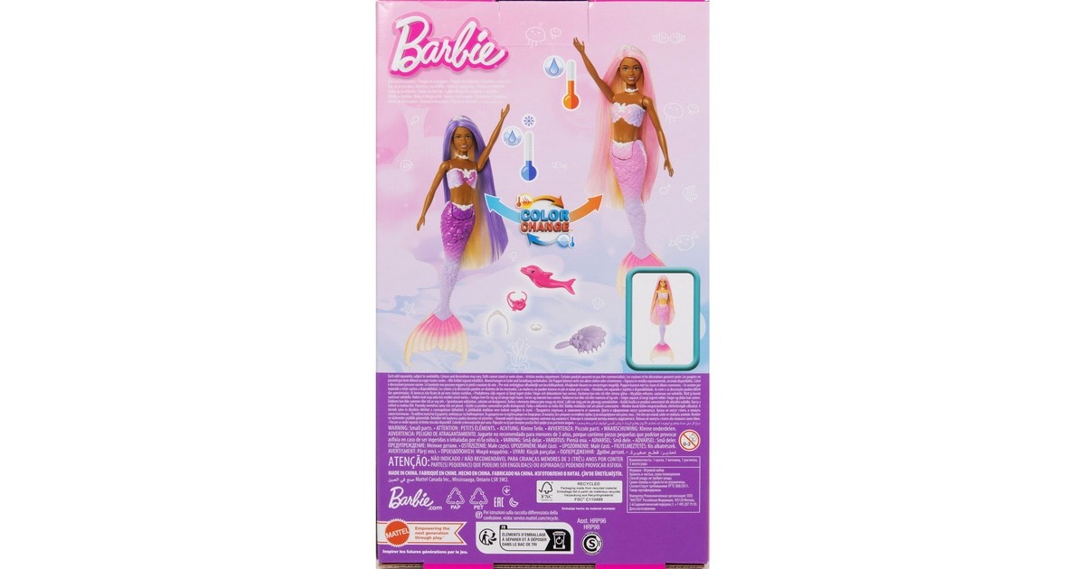 BarbieDreamtopia - Zeemeerminpop - Brooklyn  (Met kleurverandering)