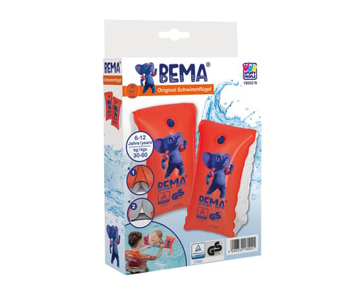 BEMA Schwimmflügel Größe 1 für 6-12 Jahre 30-60kg  15x20,5cm 2 Stück