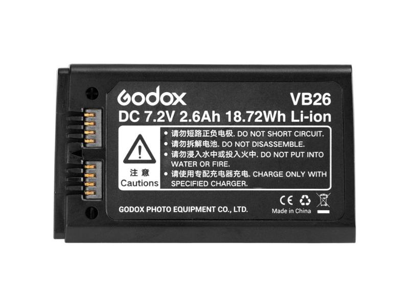 Godox Akku VB-26 Passender Akku für die Godox V1-Serie