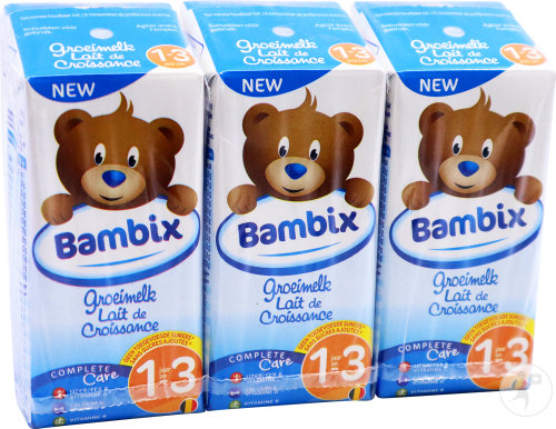 Bambix Lait De Croissance Complete Care 1-3 Ans Nature 3x200ml