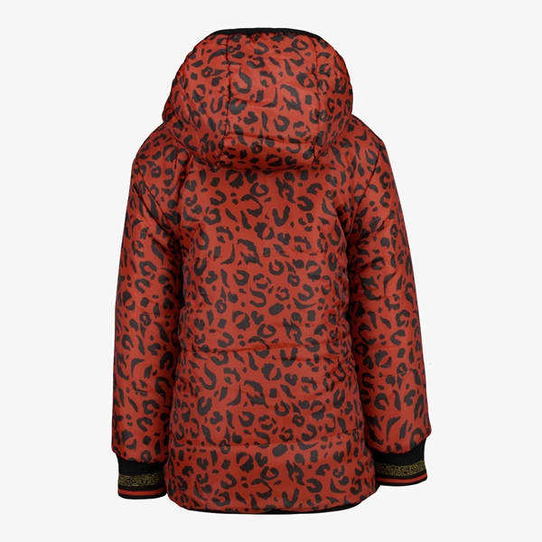 TwoDay reversible meisjes winterjas luipaardprint