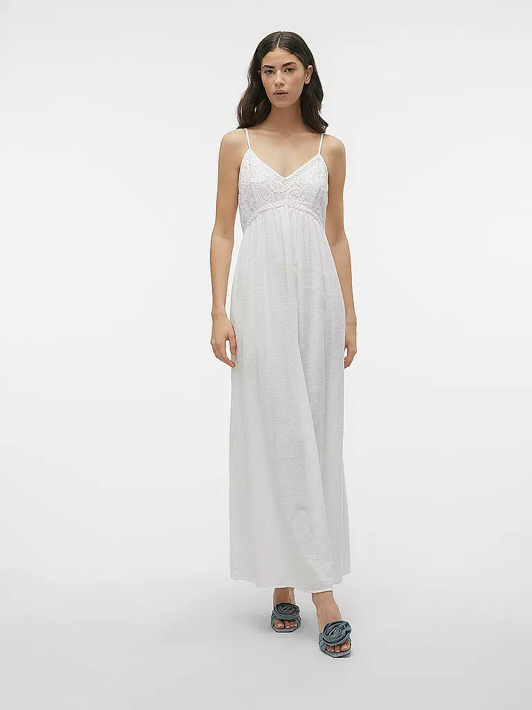VERO MODA Maxikleid VMKIVA weiss