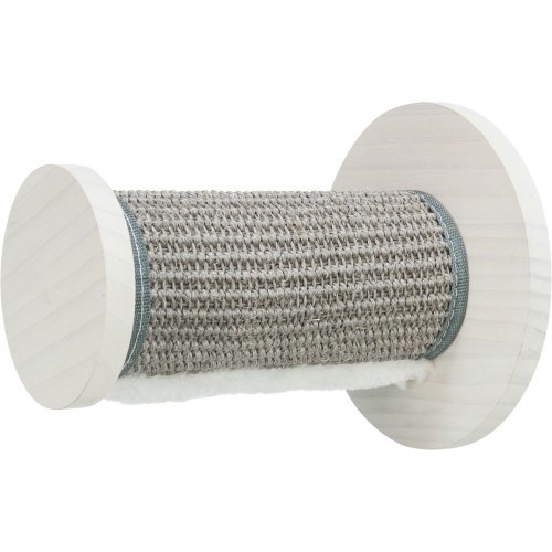 Trixie, acessório de parede em sisal branco e cinza para gatos.