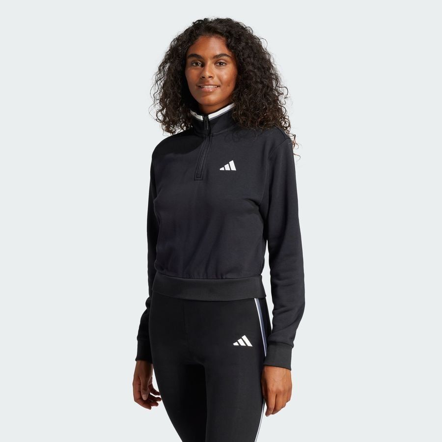Adidas Veste de survêtement courte molleton à quart de zip Essentials Color Pop