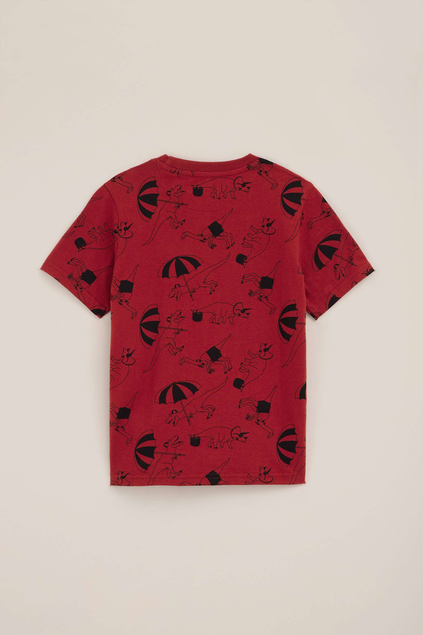 Jongens T-shirt met dessin WE Fashion Donkerrood