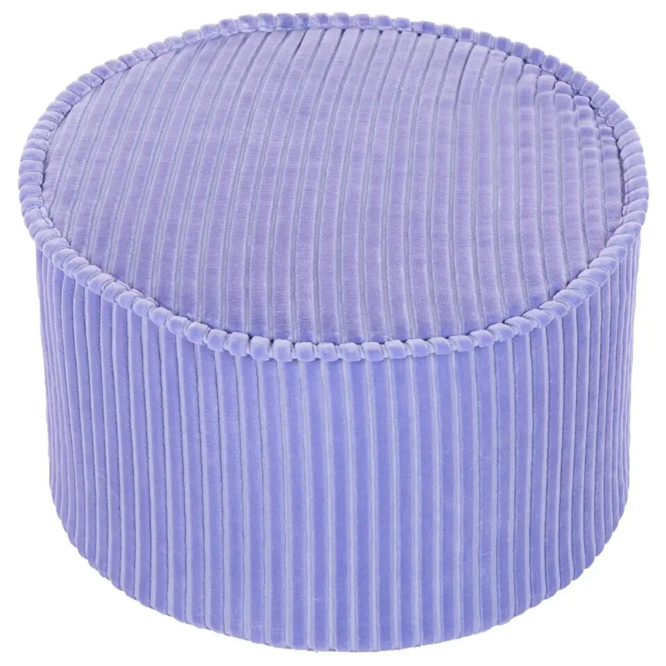 ZIKRIA - Poef - Lichtviolet - Fluweel