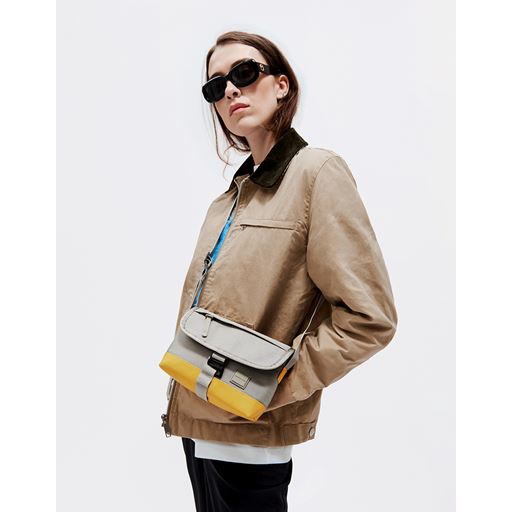 Gaston Luga Heritage Mini Messenger Taske,  Sage