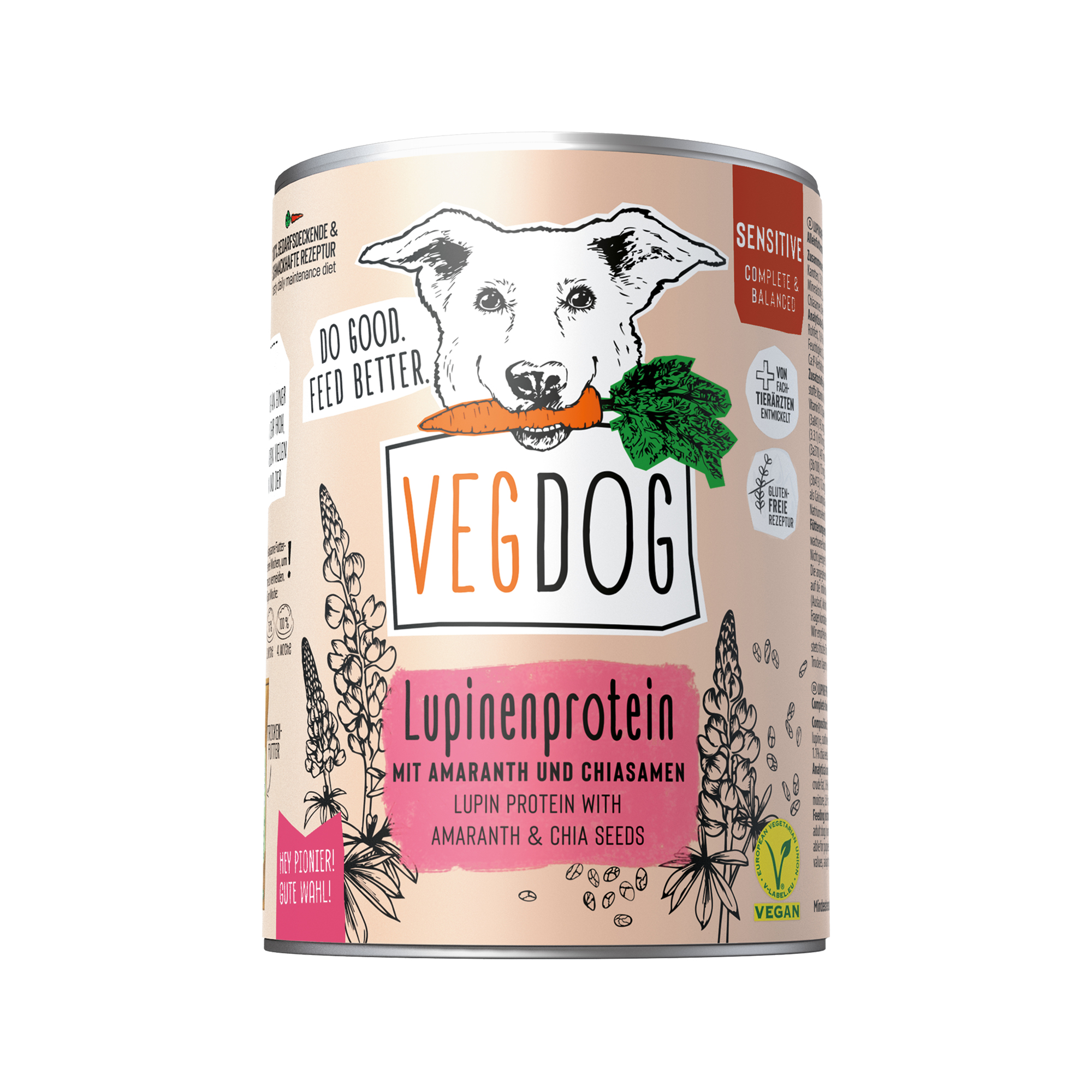 Vegdog Sensibelchen No1 Hondenvoer - Blik