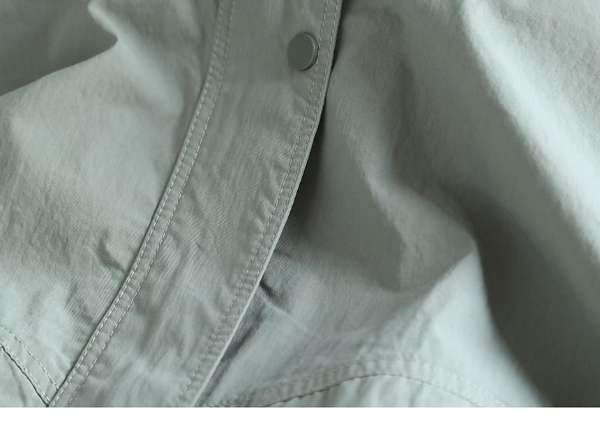 Cotton & Casual - Effen jack met opstaande kraag en rits