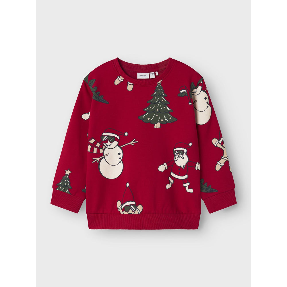Køb Name It Jester Red Nmmroka Ls Nreg Sweat Bru Box