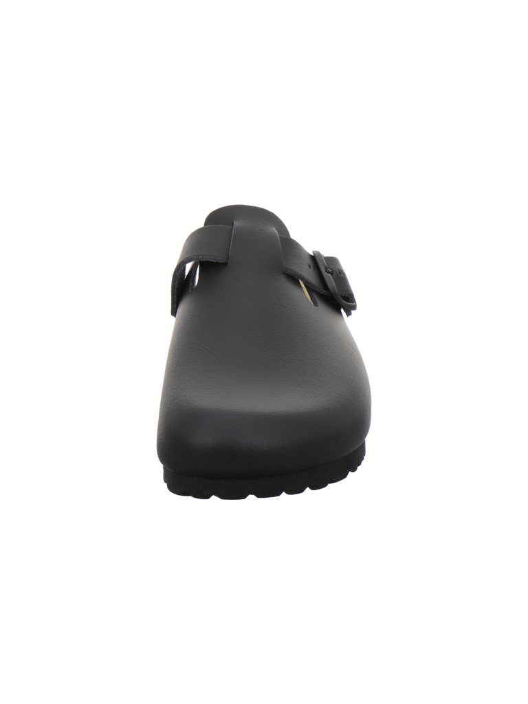 Clogs Damen Leder schwarz
