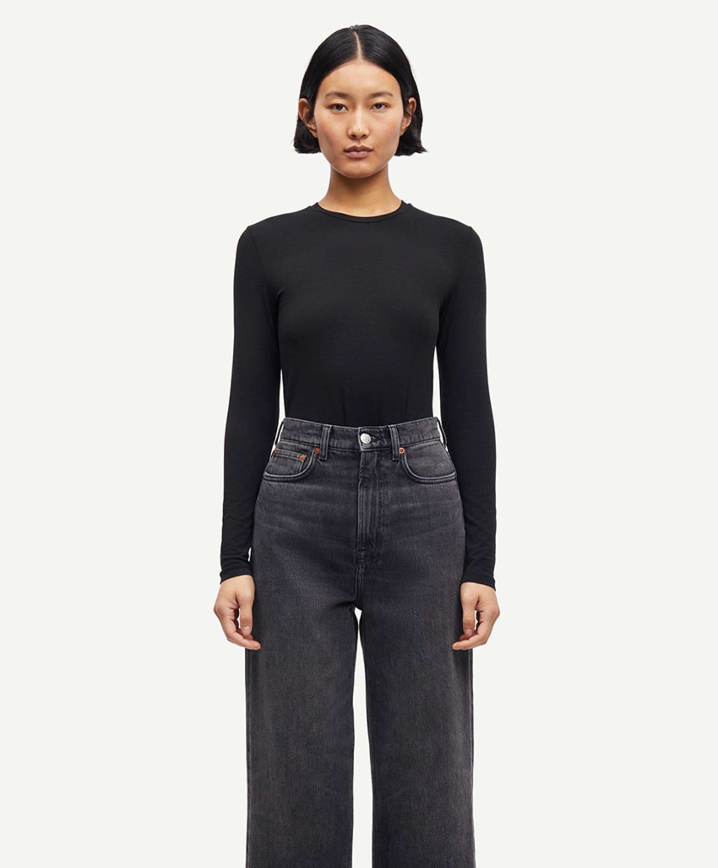 Samsøe Samsøe Dames longsleeve zwart