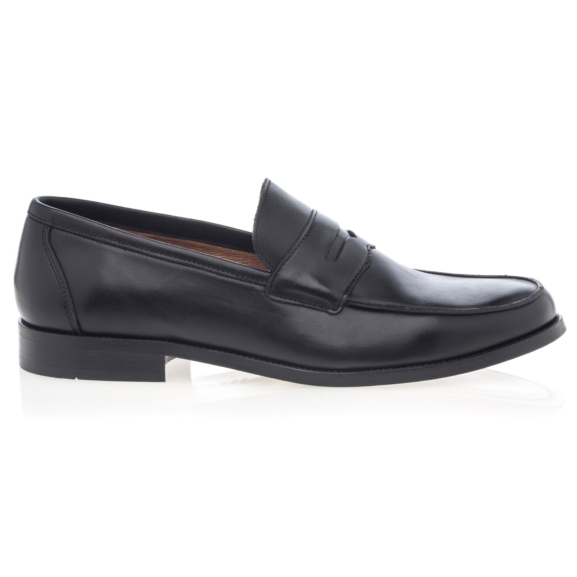 Chaussures habillées cousues Homme en cuir noir