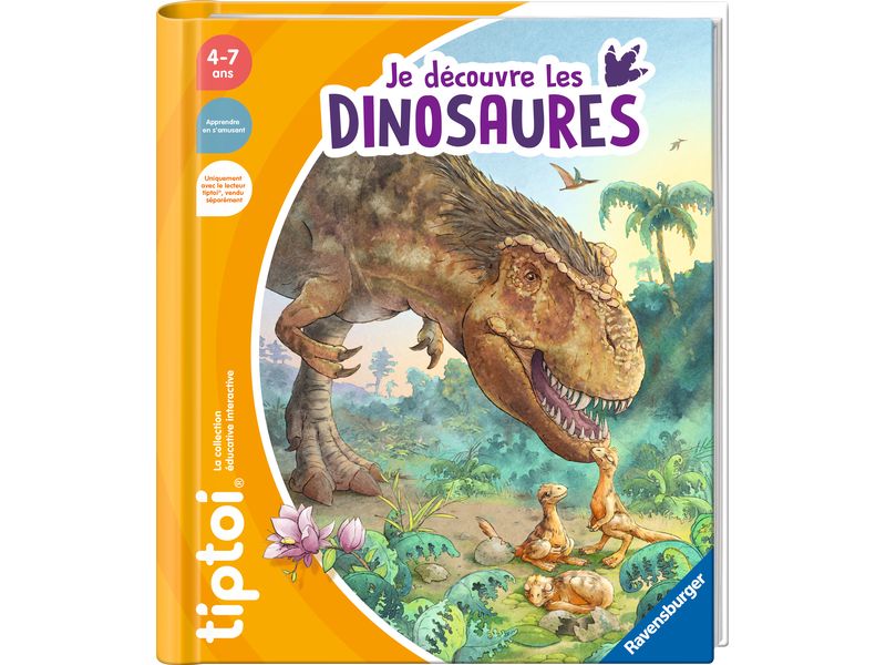 tiptoi Lernbuch Je découvre les dinosaures -FR- Interaktives Buch für Kinder