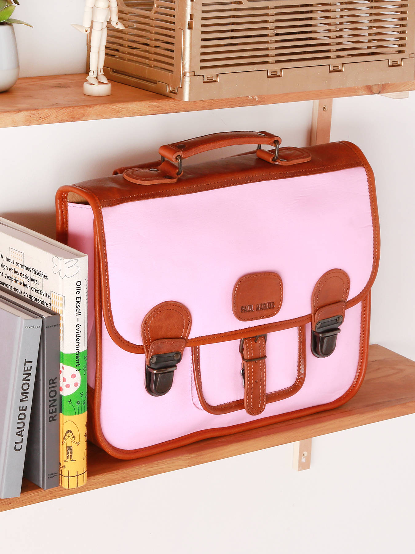 Cartable L'colier cuir PAUL MARIUS