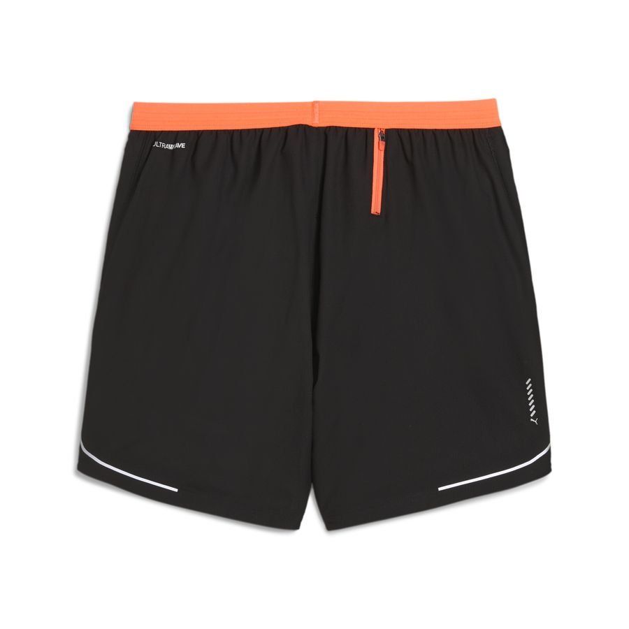 M RUN ULTRAWEAVE  5  SHORT PUMA Black-Glowing Red