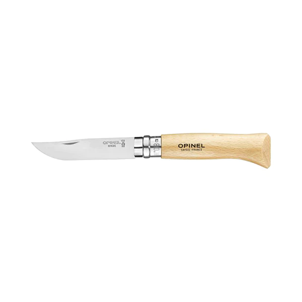 Couteau pliant tradition N°8 Inox 8,5 cm manche en hêtre Opinel