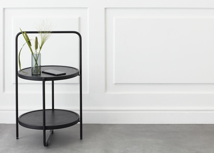 Andersen - Furniture Mini tray table Ø36 cm - Black frame Black