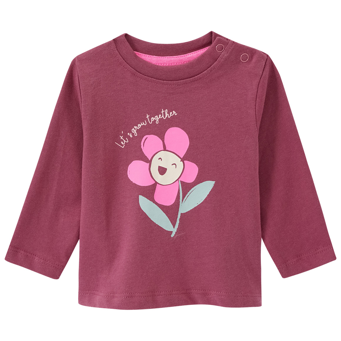 Topomini 2 Newborn Langarmshirts im Set rosa / mauve