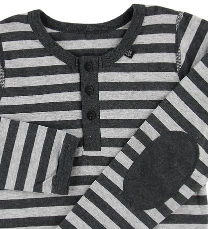 Say-So Bluse m. Knapper - Gr?stribet