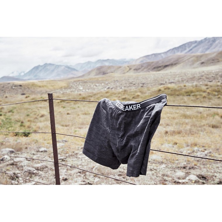 Icebreaker Anatomica Boxers Mens Black