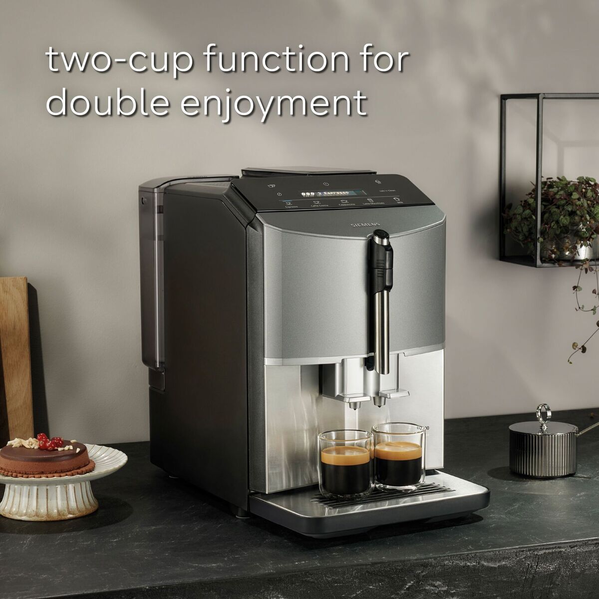 Automatisk kaffemaskin EQ300, rustfritt stål