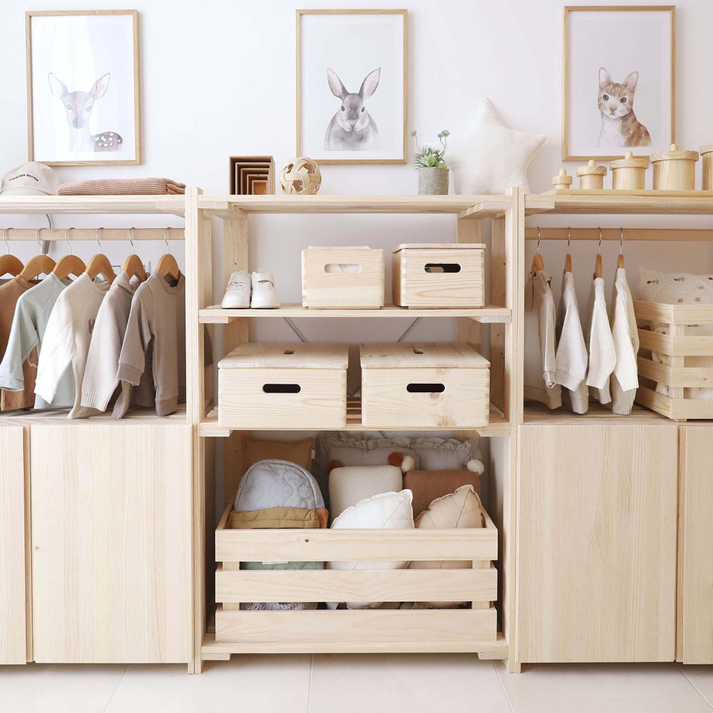 Etagère en pin massif nova 76.5 x 38.5 x 110 cm