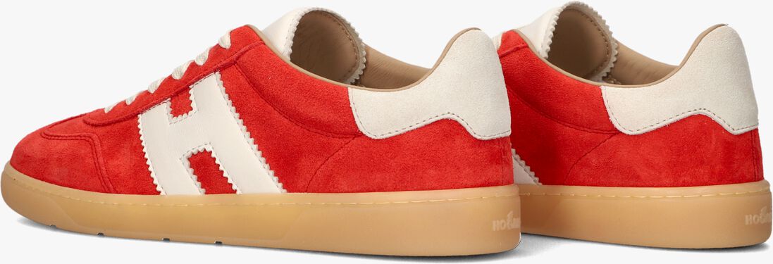 rode hogan lage sneakers cool allacciato