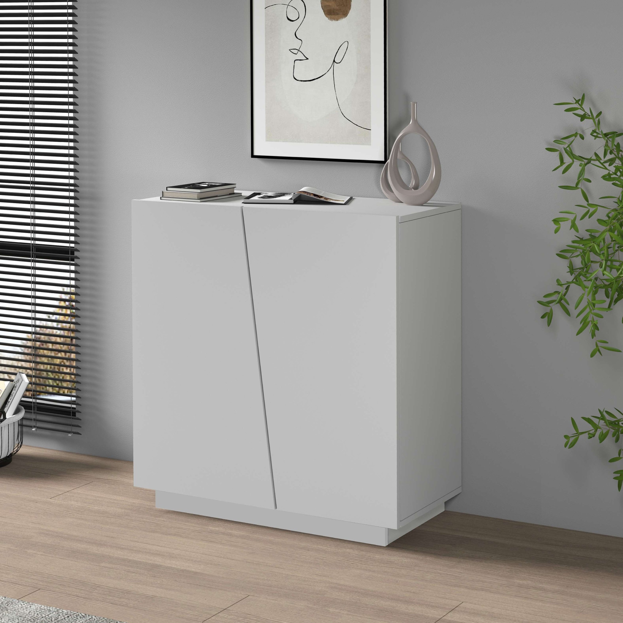 INOSIGN Aktenschrank »Vega, Mehrzweckschrank, Büroschrank, mit 2 Türen« & verstellbaren Einlegeböden, Höhe 86 oder 166 cm, Made in Italy