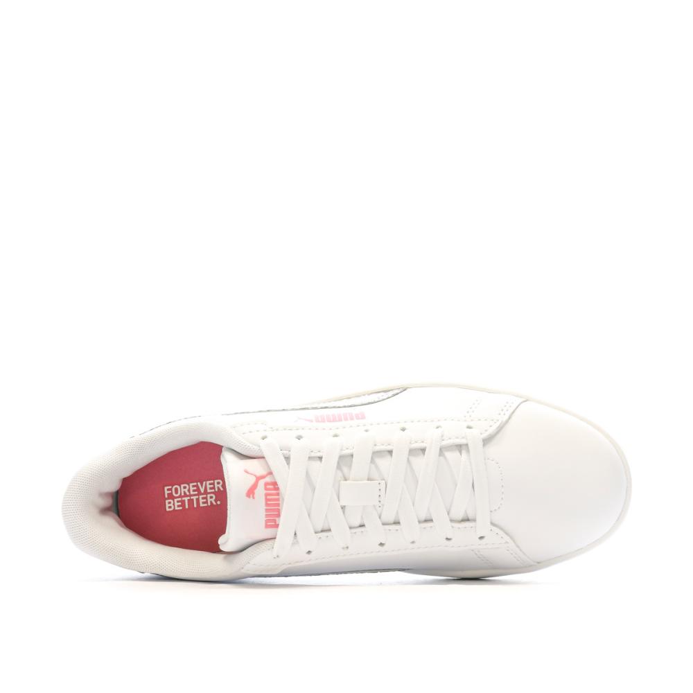 Puma Baskets blanches à Paillettes Femme Puma Smash 3.0