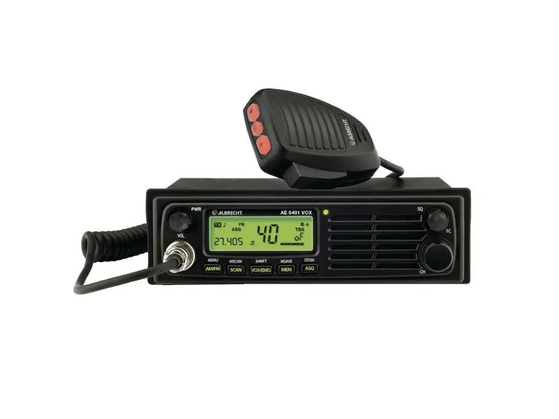 Albrecht AE 6491 VOX, DC, 188 mm, 131 mm, 57 mm, LCD, Bil CB-radio