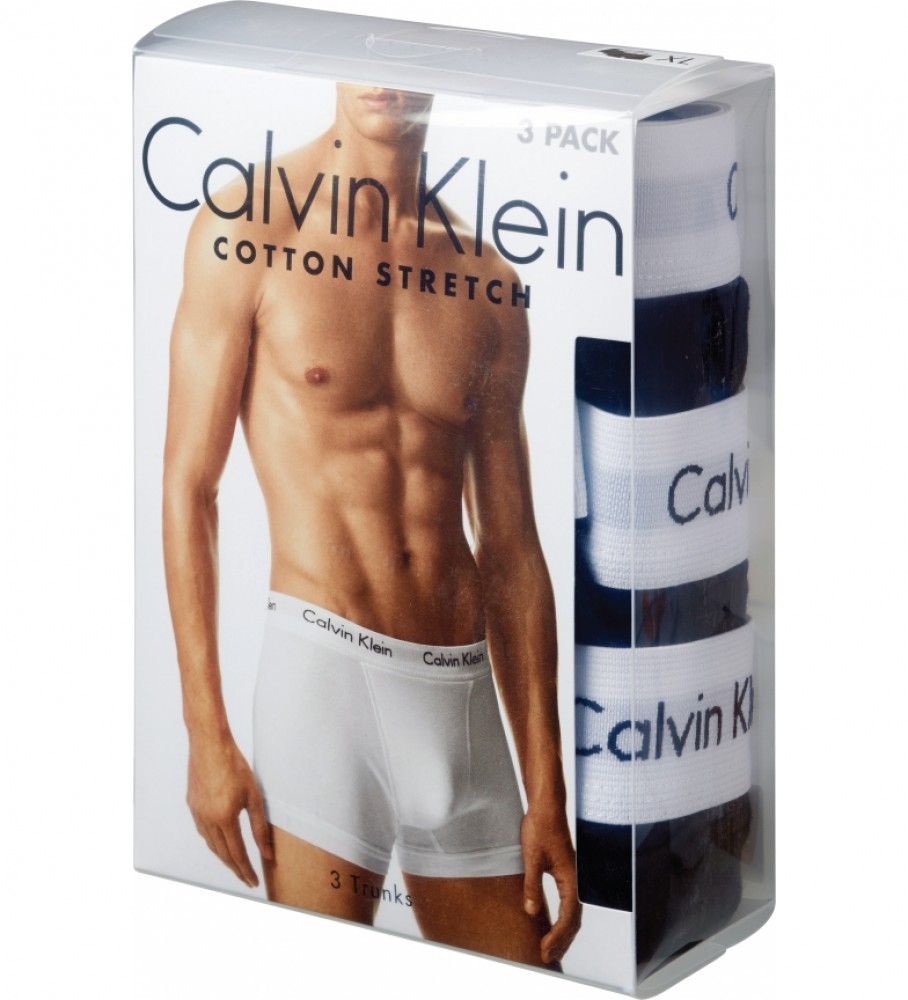 Calvin Klein Pack de 3 Slips HIP Brief negro, marino, azul
