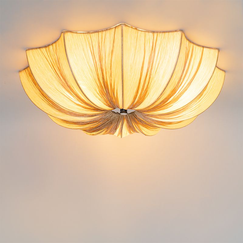 Japandi plafondlamp beige 52cm 3-lichts - Plu