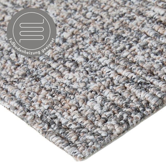 Andiamo Teppichboden »Patras, Strukturschlinge, Made in Netherlands« rechteckig 8,5 mm Höhe meliert, Breite 400 cm oder 500 cm, strapazierfähig & robust
