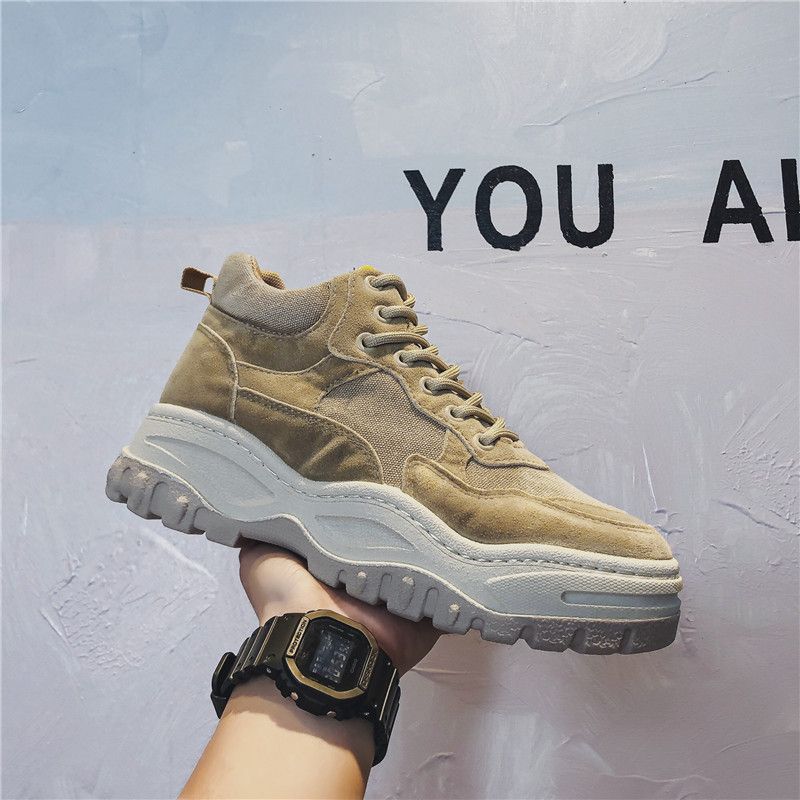 Tanzanite - Veterschoenen met plateauzool