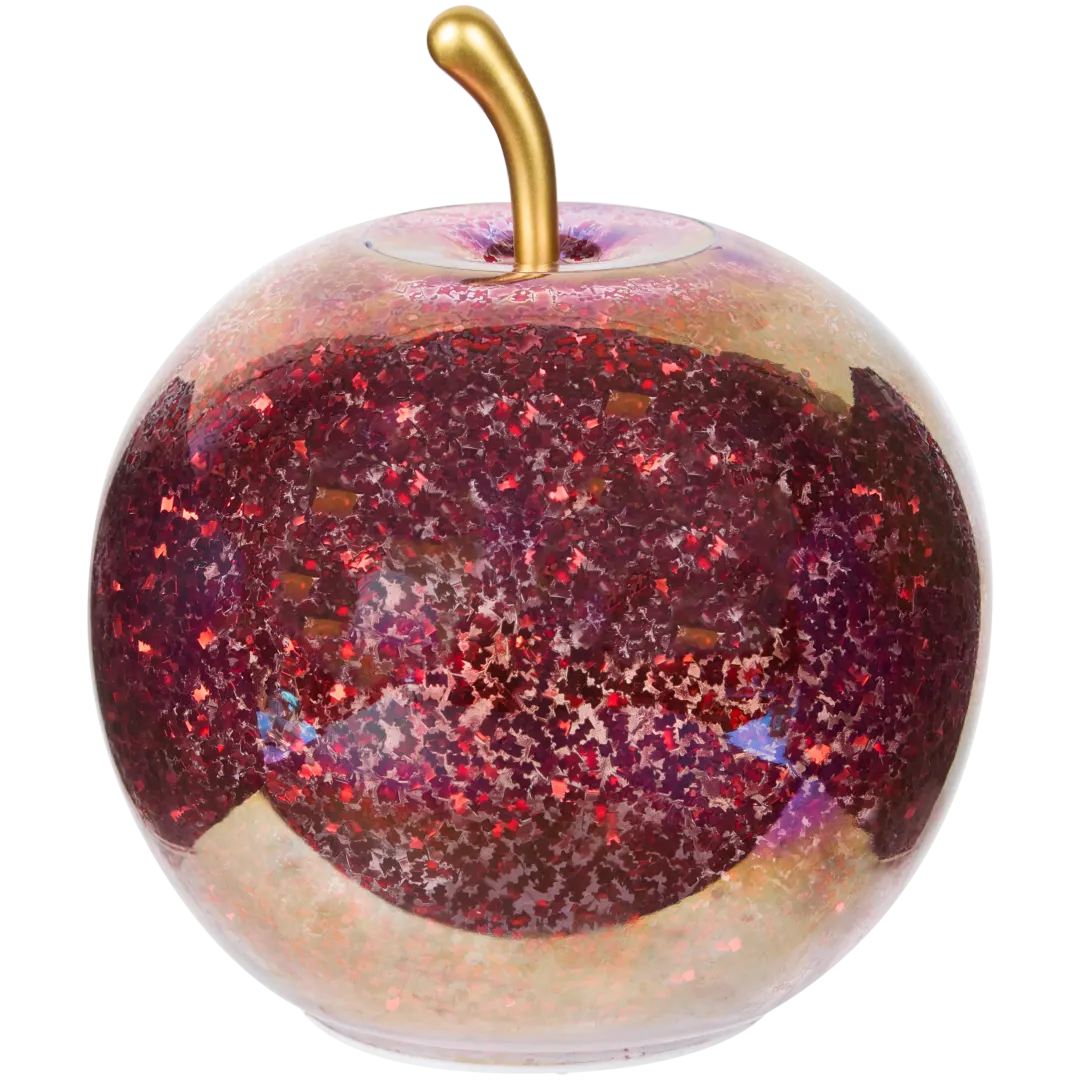 Pomme pailletée LED