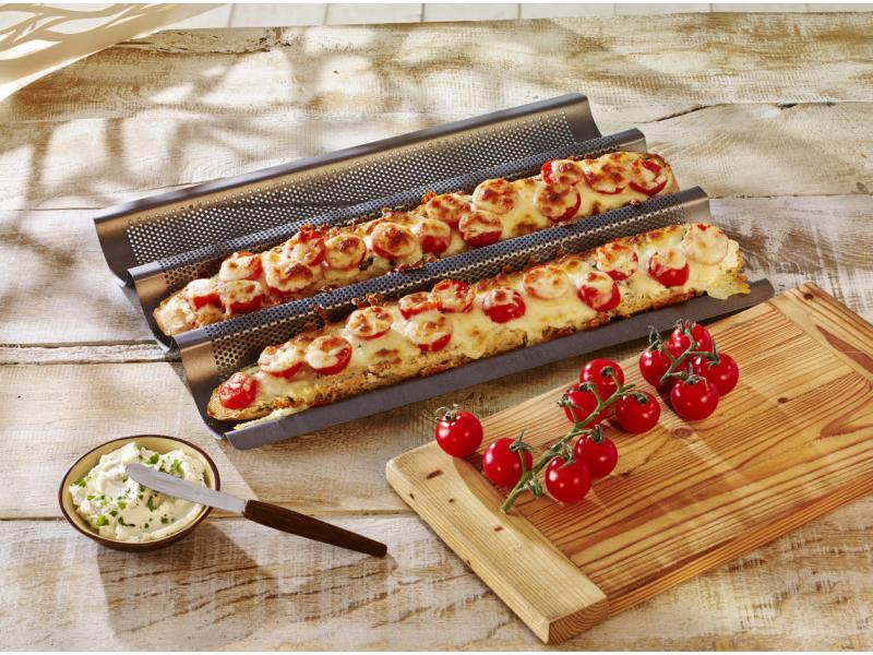 RBV Birkmann Brot-Backform Laib & Seele Baguette Für 3 Baguettes von 250 bis 300 g