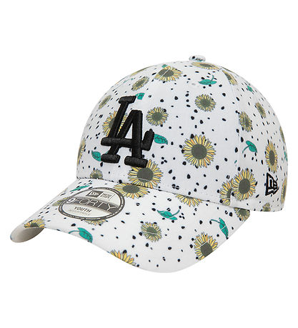 New Era Kappe - 9Forty - Dodgers - Weiß m. Sonnenschutz
