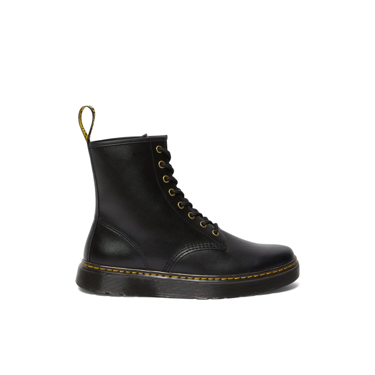 DR. MARTENS-Zavala-Bottillon de combat - Semelle tracteur - Noir