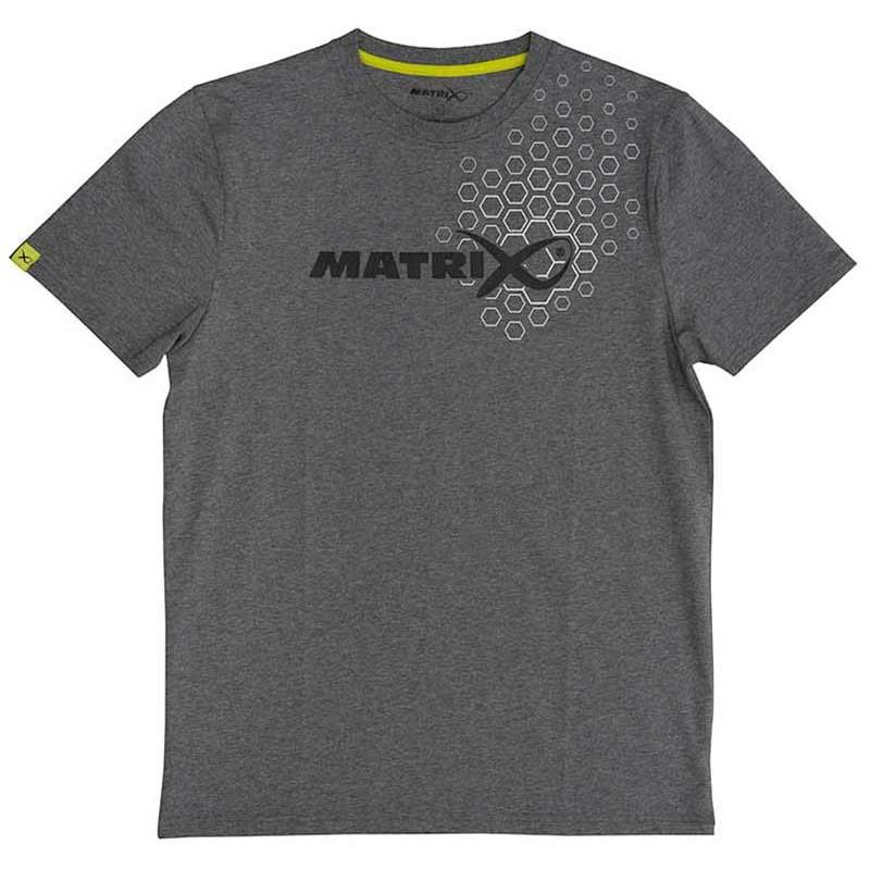 Tee Shirt Manches Courtes Homme Fox Matrix Grey Hex Print T-Shirt - Gris