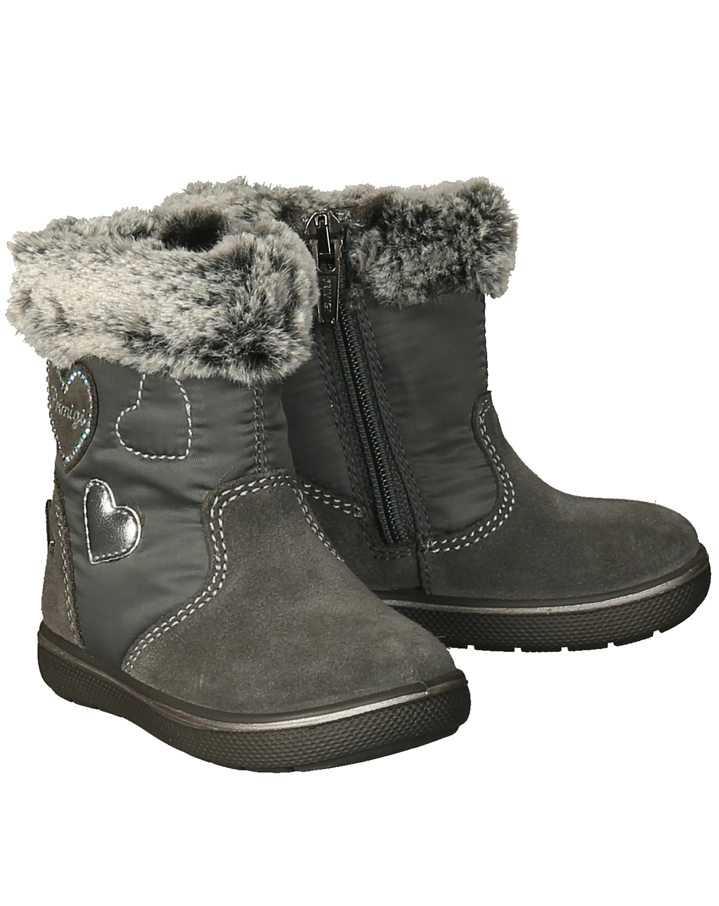 Winterstiefel PSNGT HERZCHEN gefüttert in dunkelgrau