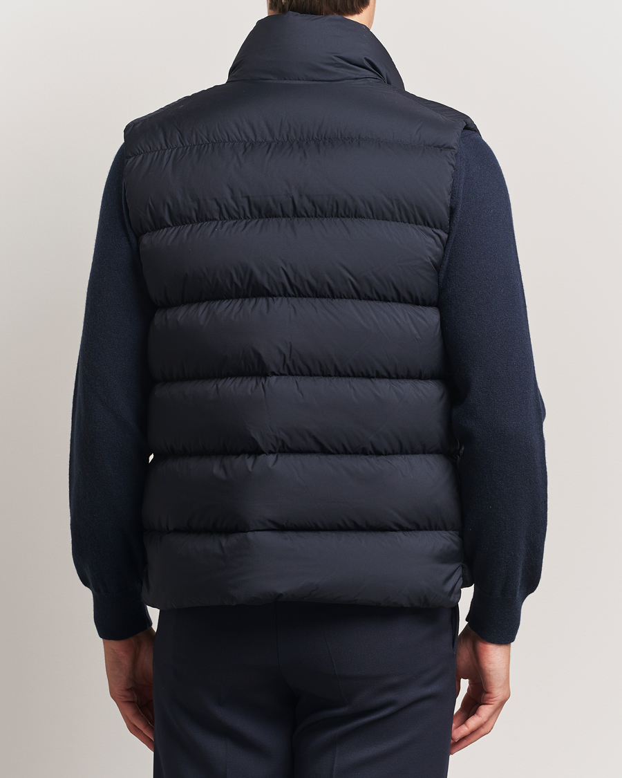 Moncler Tibb Matte Down Vest Navy