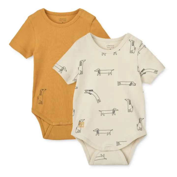 Liewood Lot 2 Bodies Yanni | Jaune moutarde