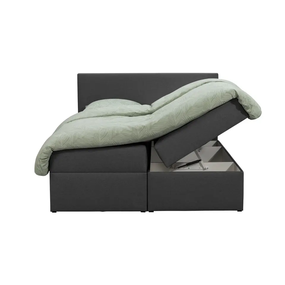 Boxcombinatie met opbergruimte Orebro 6-delig - antraciet - 160x200 cm