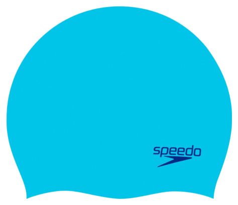 Bonnet de Bain Junior Speedo Plain Moulded Silicone Turquoise